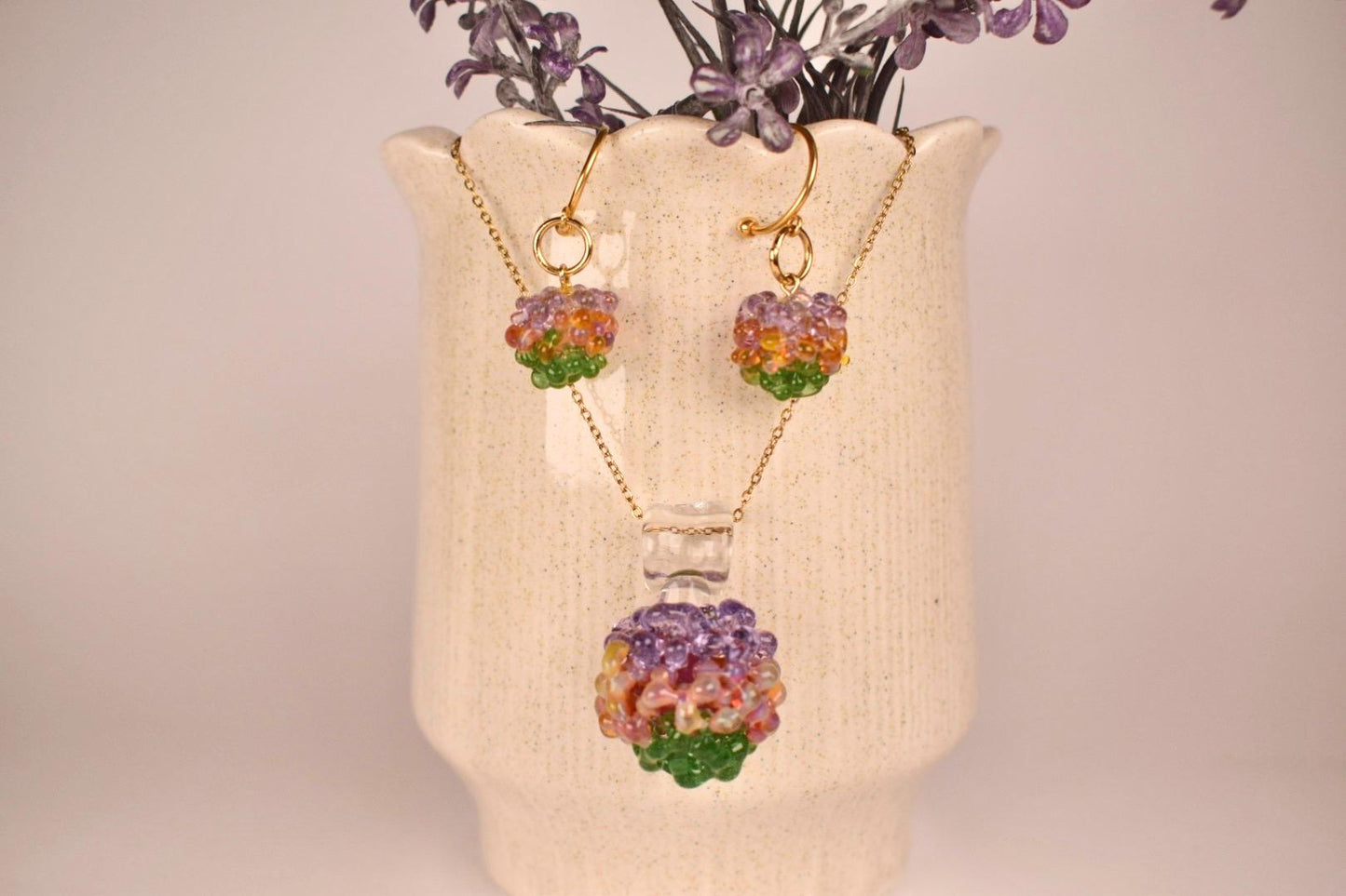 Purple Amber Green Dots · Glasring