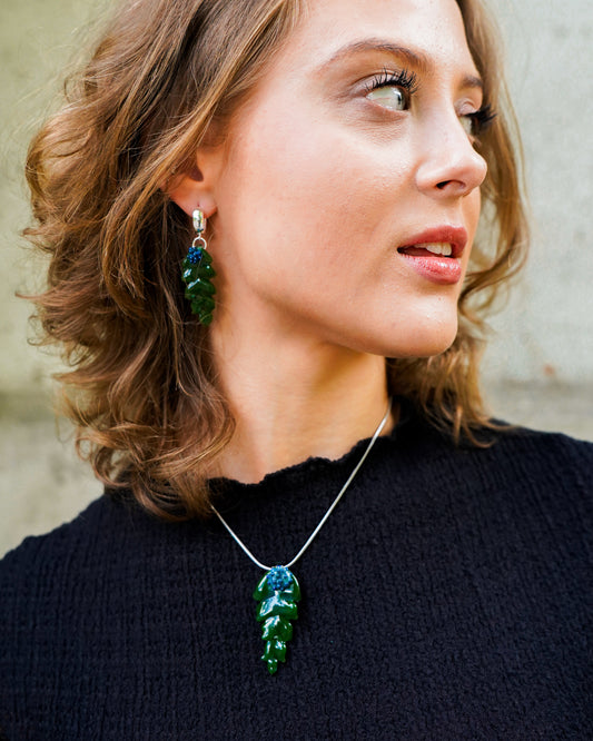 Grünes Blatt · Ohrringe