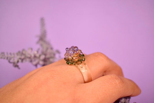 Purple Amber Green Dots · Glasring