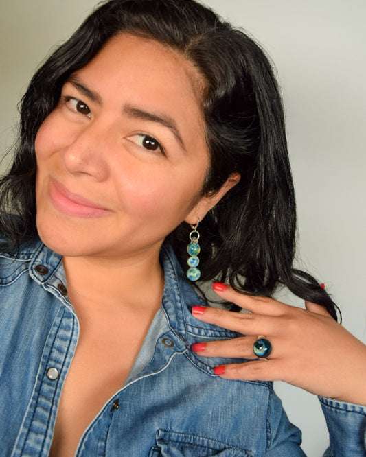 Blue Universe Trio · Ohrringe