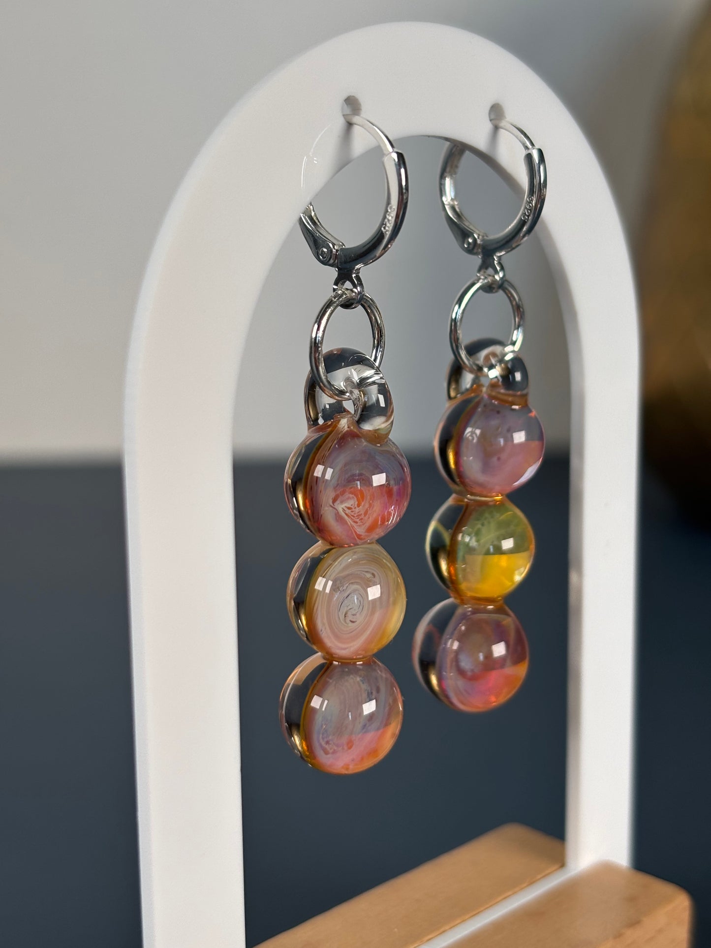 Rosa Universe Trio · Ohrringe