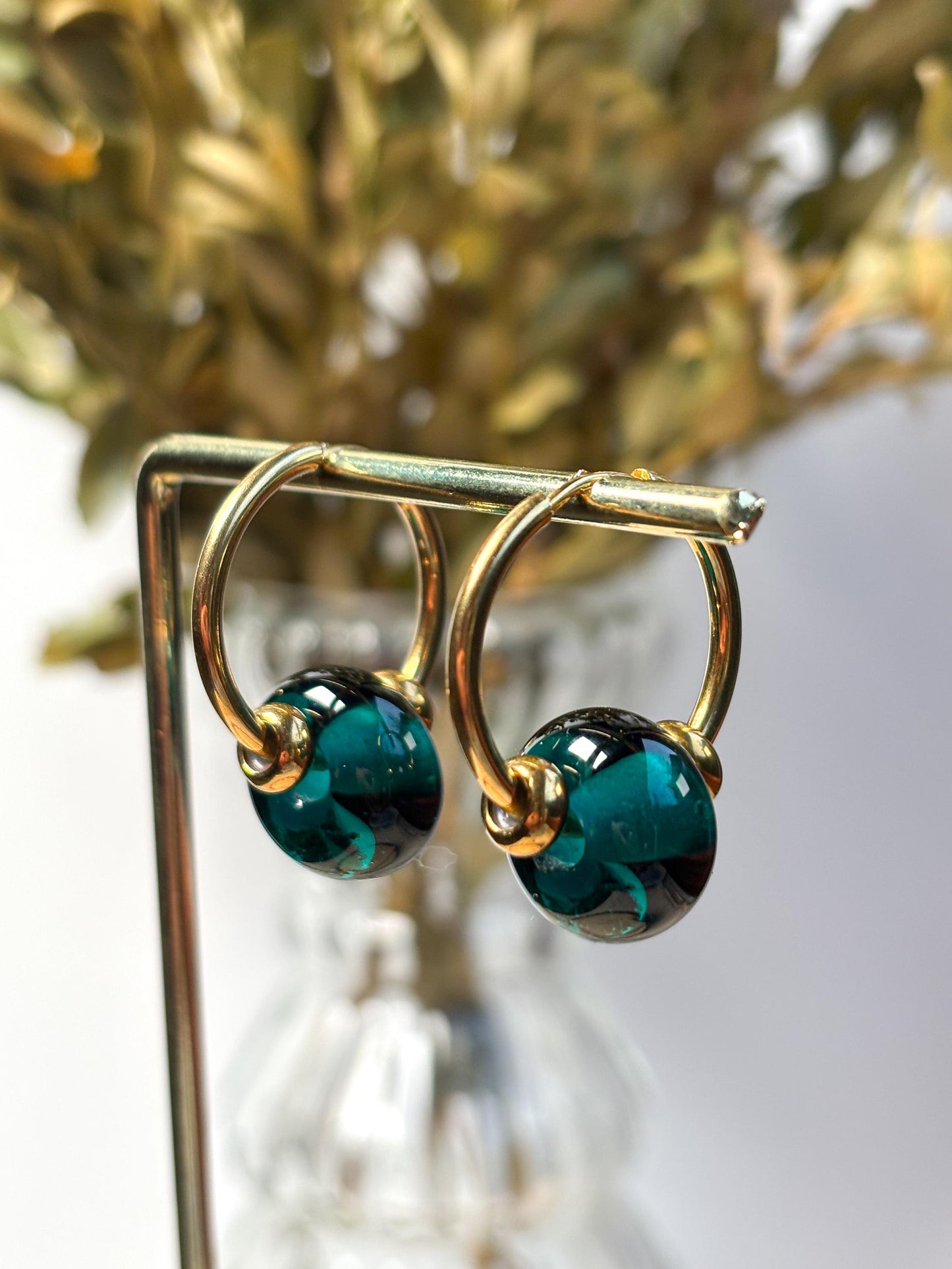 Creolen Murano Smeraldo · Ohrringe