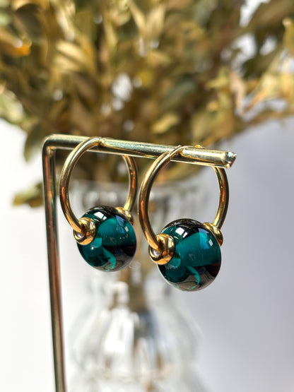 Creolen Murano Smeraldo · Ohrringe