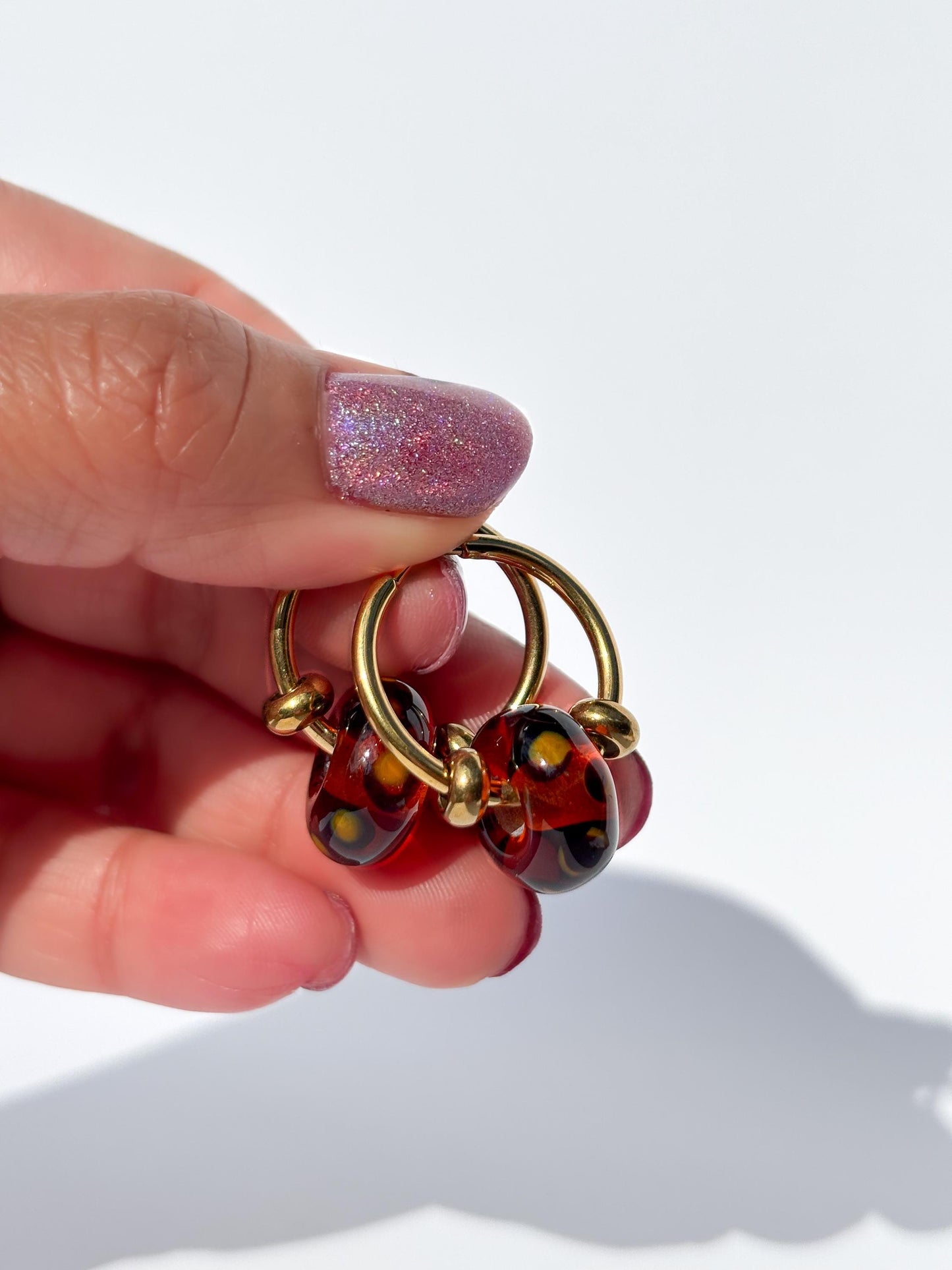 Creolen Schildpatt-Love · Ohrringe