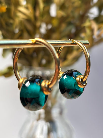 Creolen Murano Smeraldo · Ohrringe