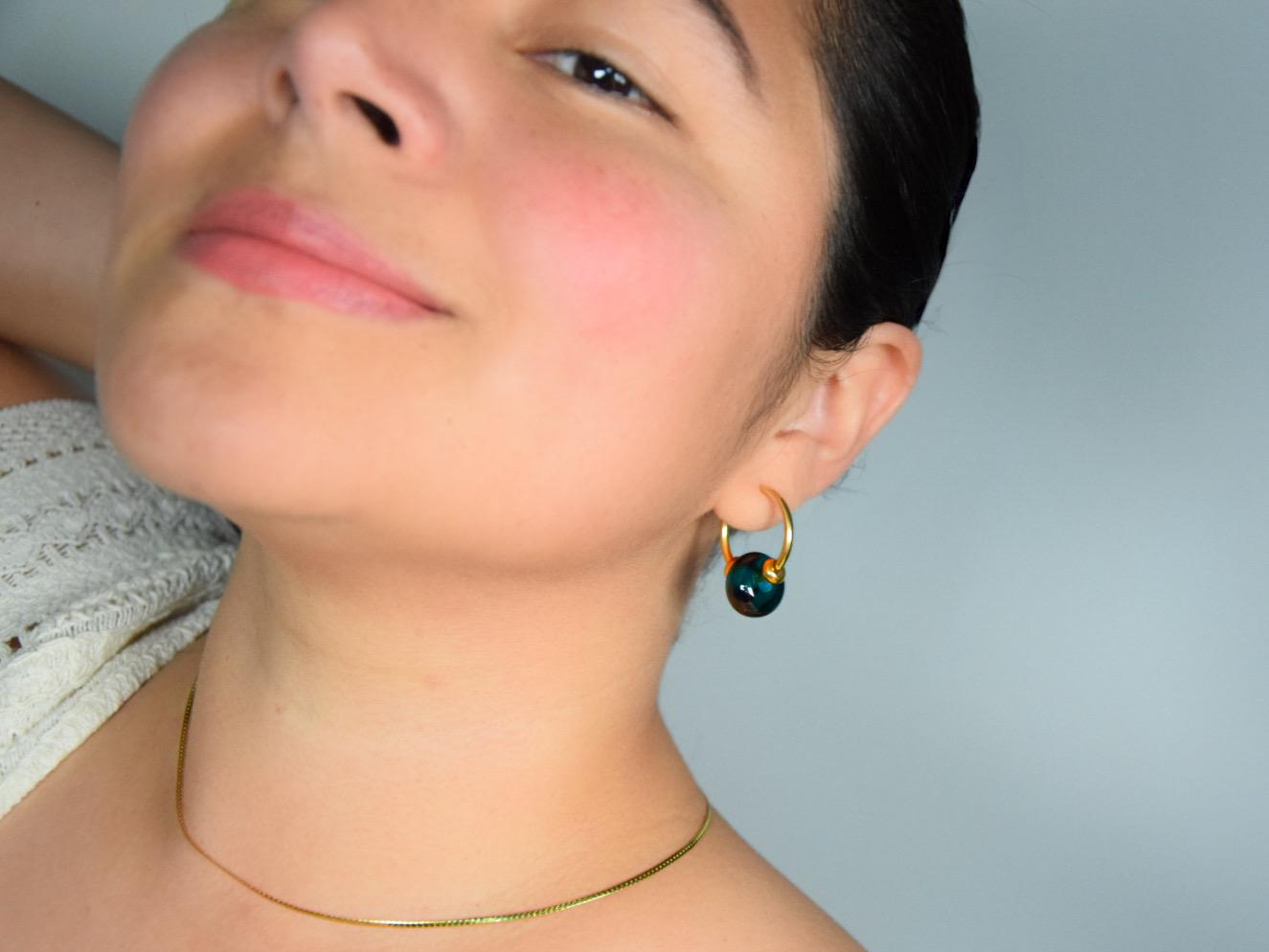 Creolen Murano Smeraldo · Ohrringe