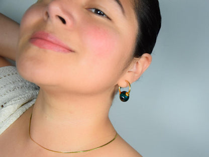 Creolen Murano Smeraldo · Ohrringe