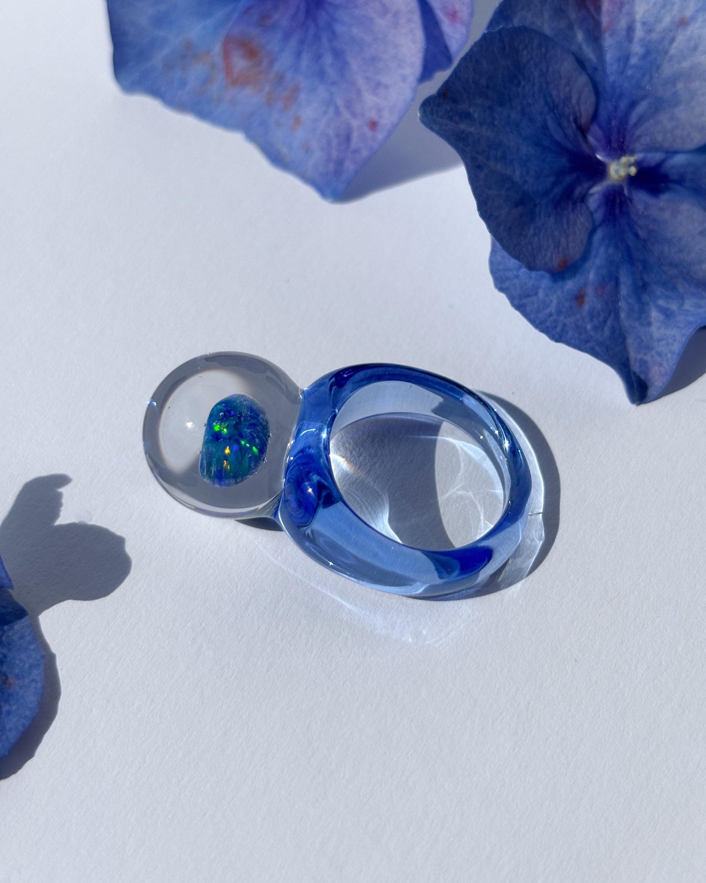 Opal Spherical Dome Blue · Glasring