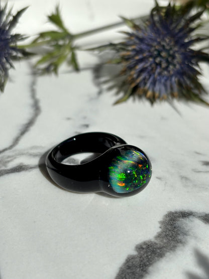 Noir Opal · Glasring
