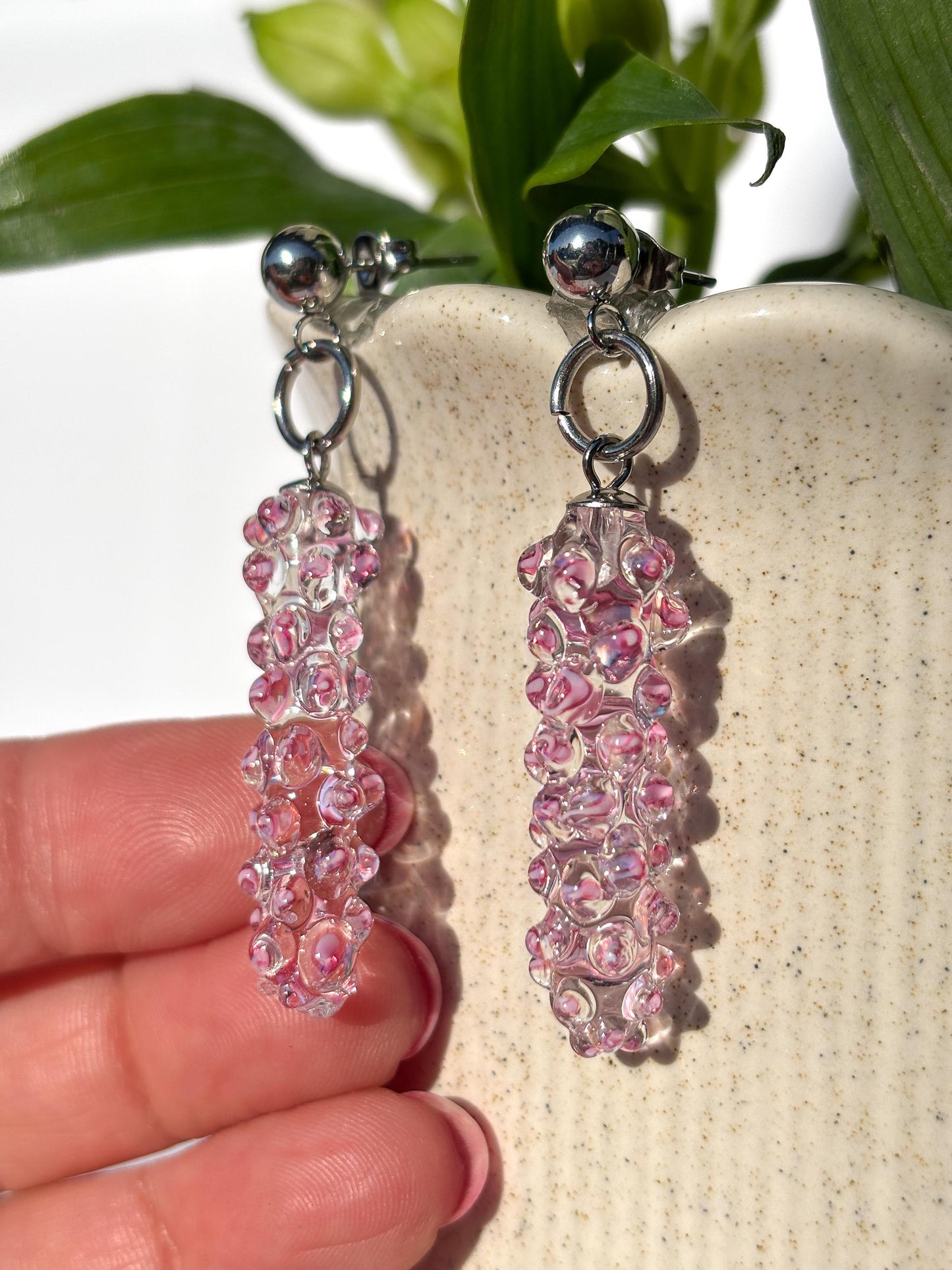 Säulen Rosé · Ohrringe