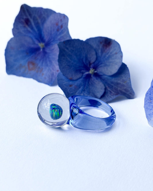 Opal Spherical Dome Blue · Glasring