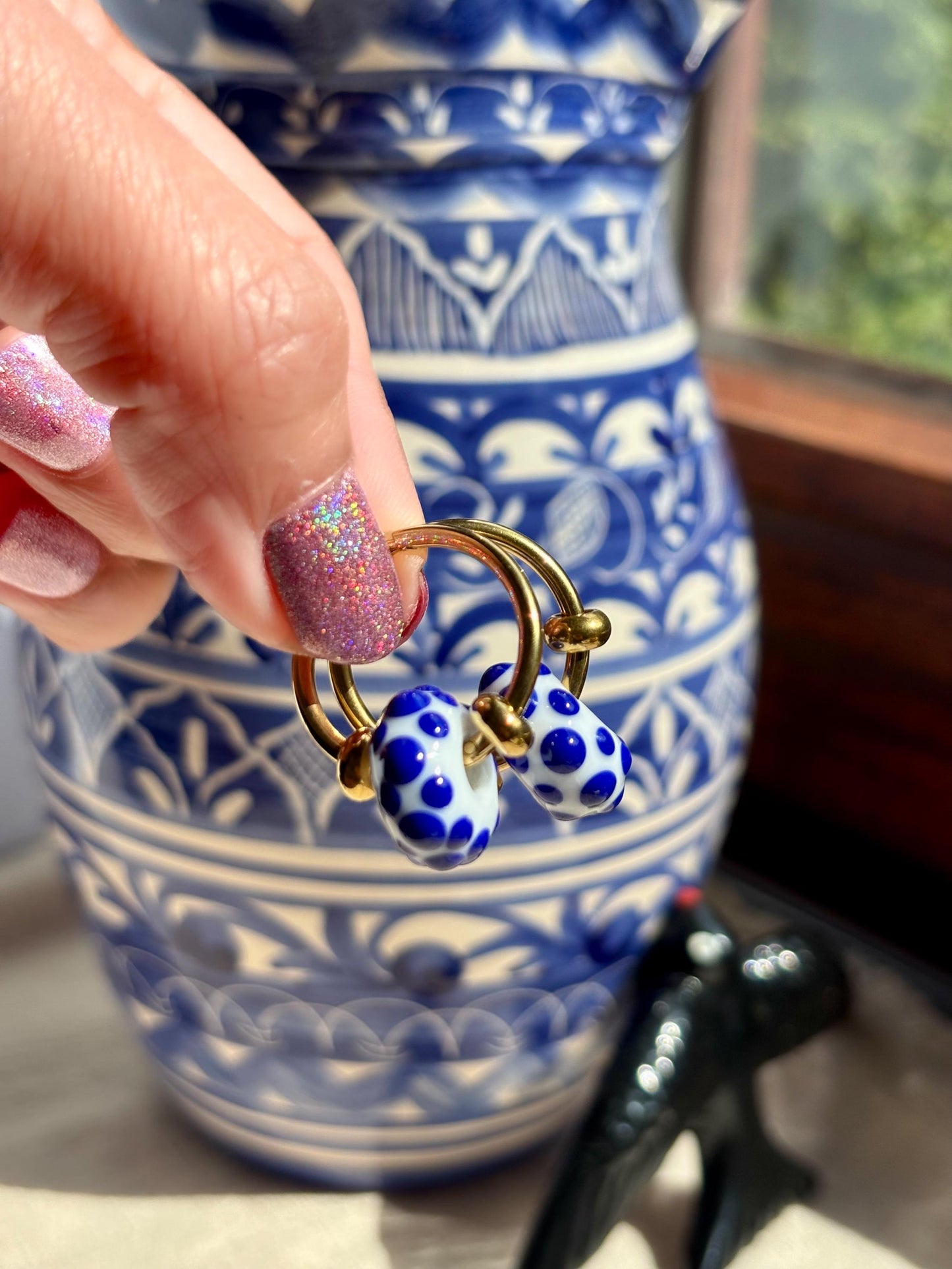 Creolen Lisboa Azul · Ohrringe