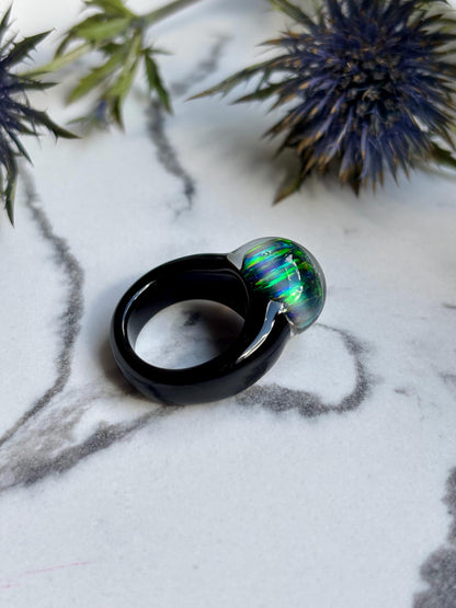 Noir Opal · Glasring