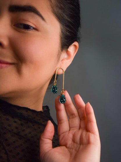 Emerald Tautropfen · Ohrringe