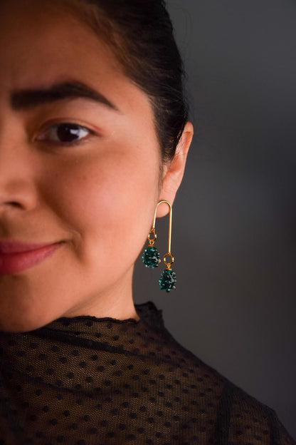 Emerald Tautropfen · Ohrringe