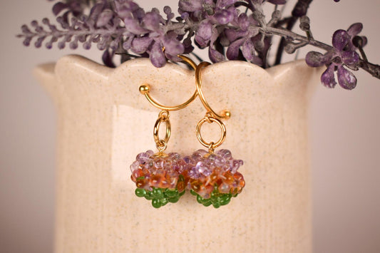 Purple Amber Green Dots Set