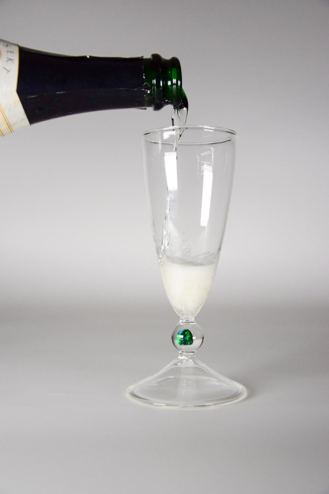 Black Opal Moment · Sektglas
