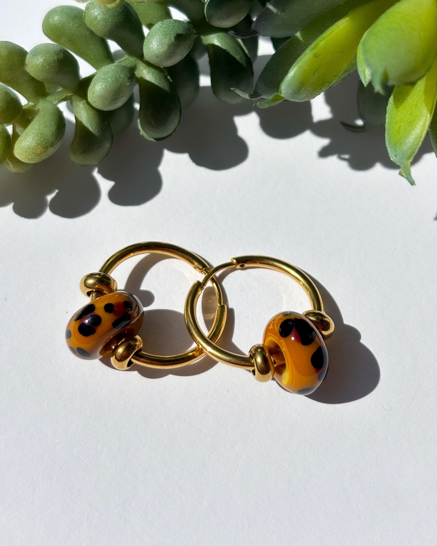 Creolen Leopard Style · Ohrringe