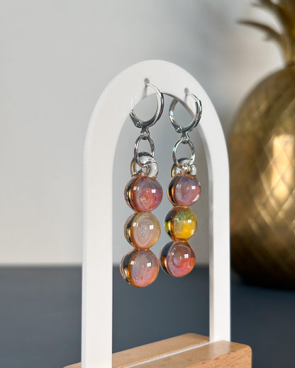 Rosa Universe Trio · Ohrringe