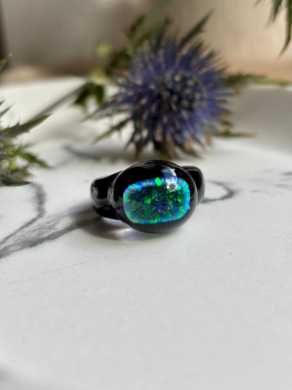Noir Opal · Glasring