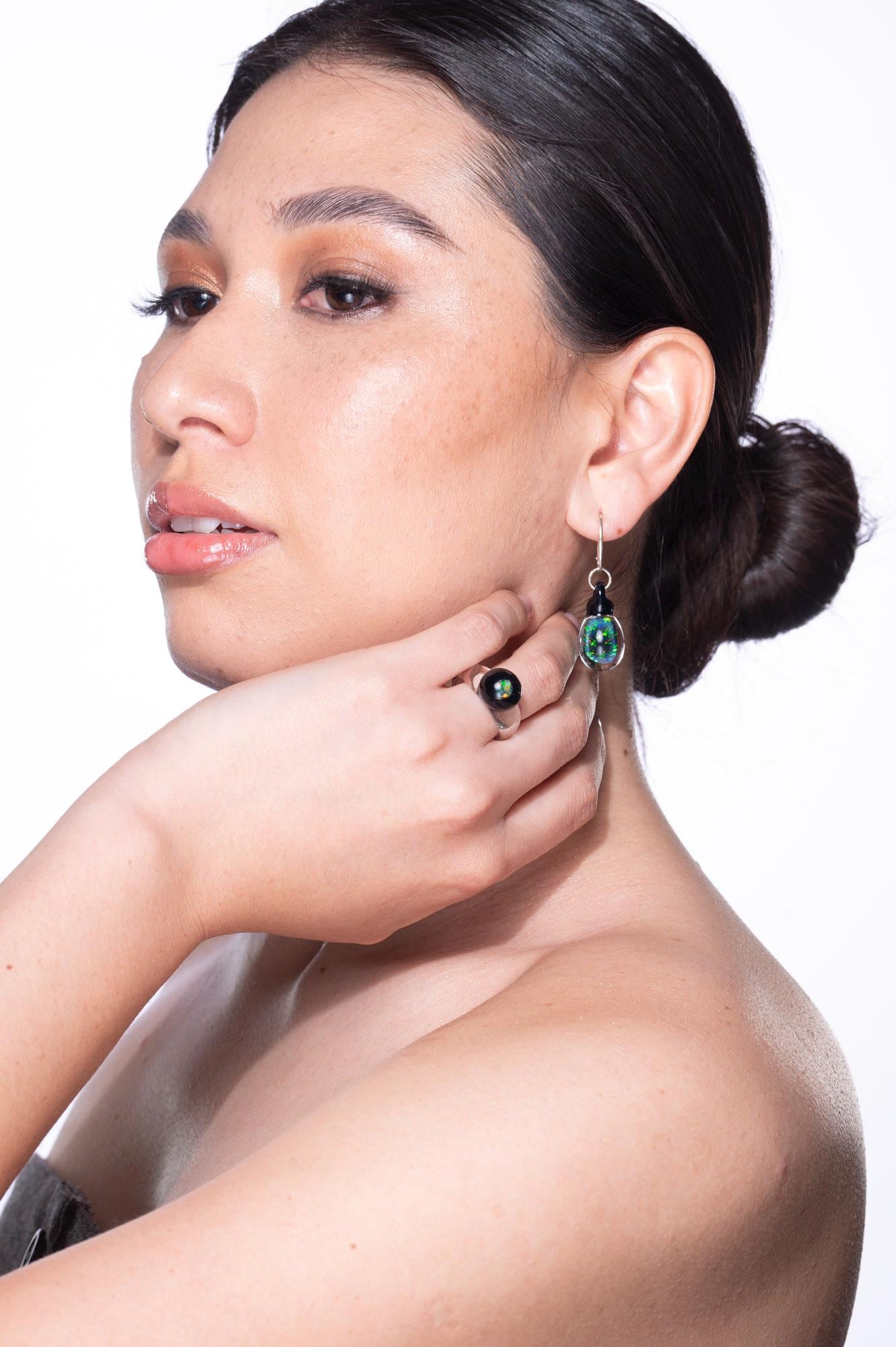Noir Opal · Ohrringe