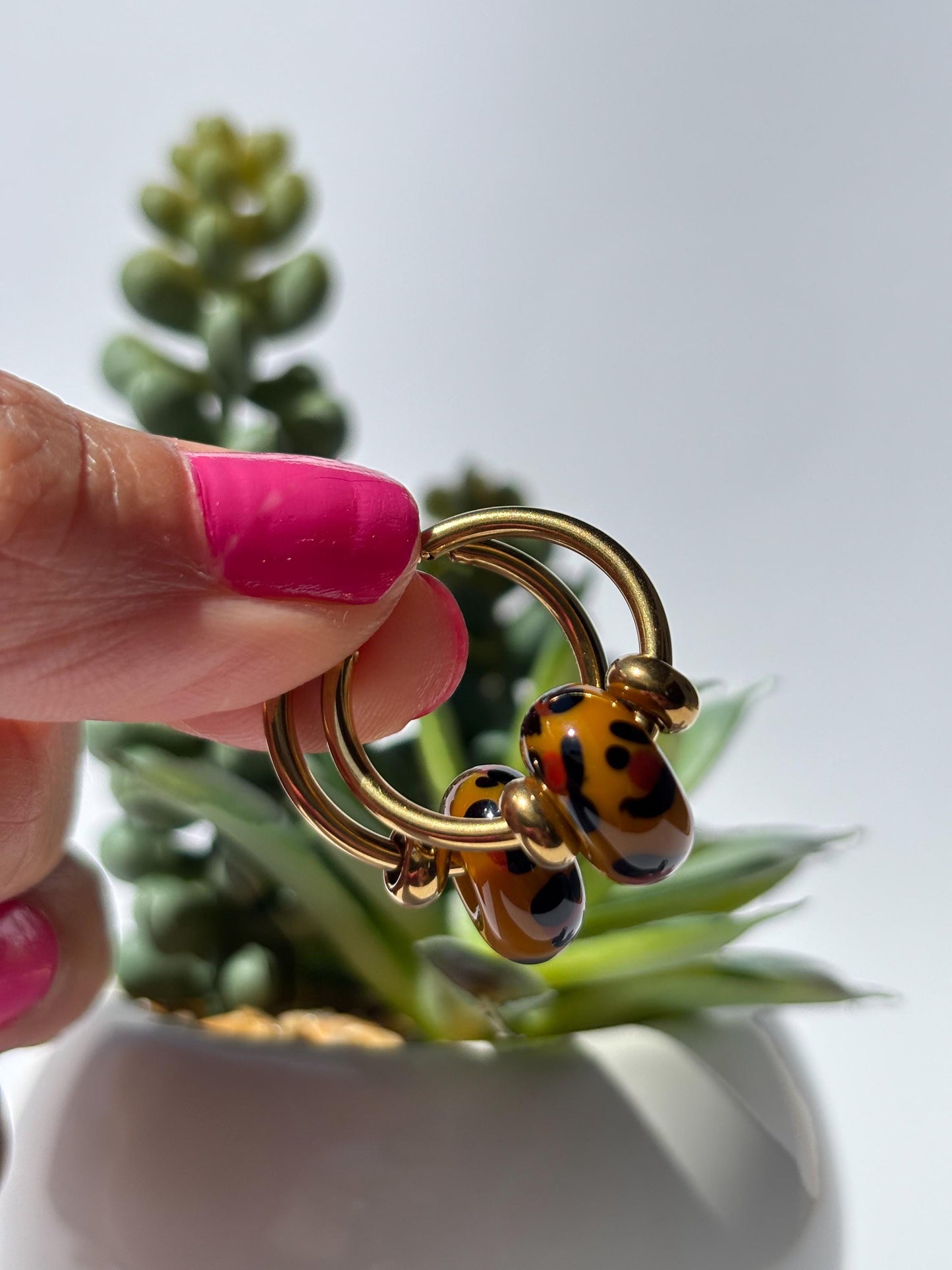 Creolen Leopard Style · Ohrringe