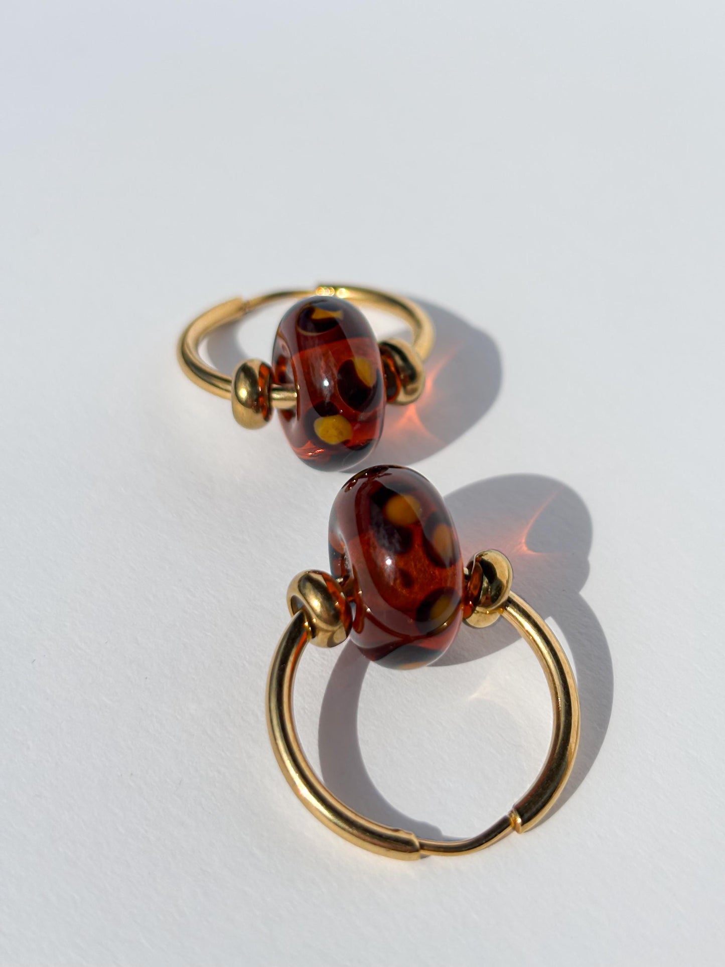 Creolen Schildpatt-Love · Ohrringe