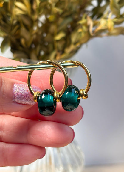 Creolen Murano Smeraldo · Ohrringe