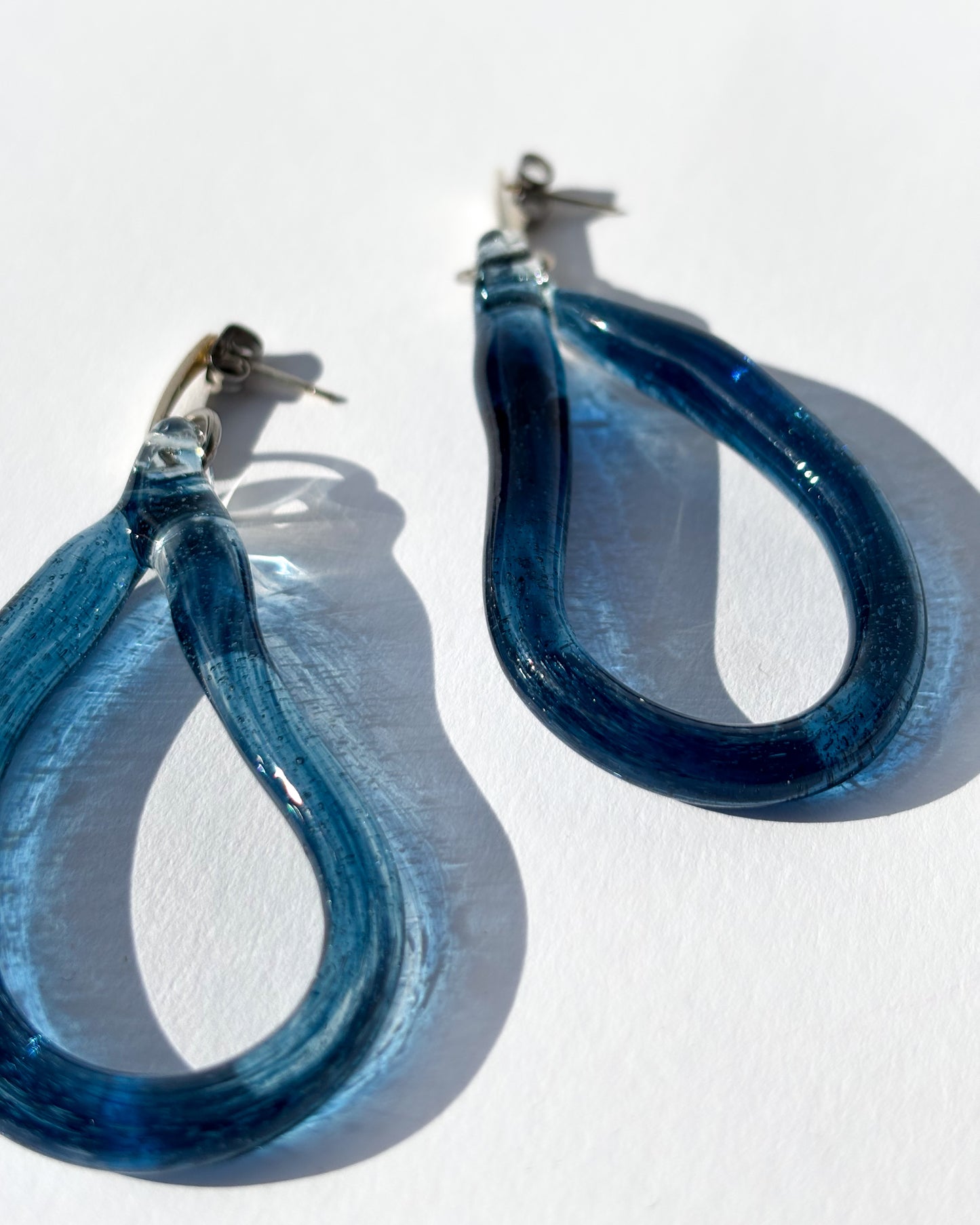 Pirum Caeruleum · Glass Ohrringe