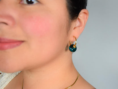 Creolen Murano Smeraldo · Ohrringe