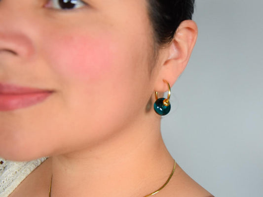 Creolen Murano Smeraldo · Ohrringe