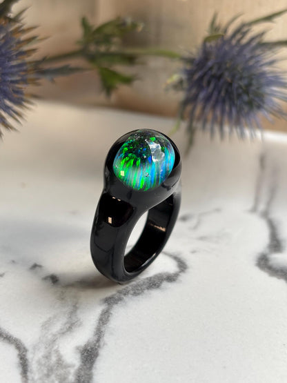 Noir Opal · Glasring