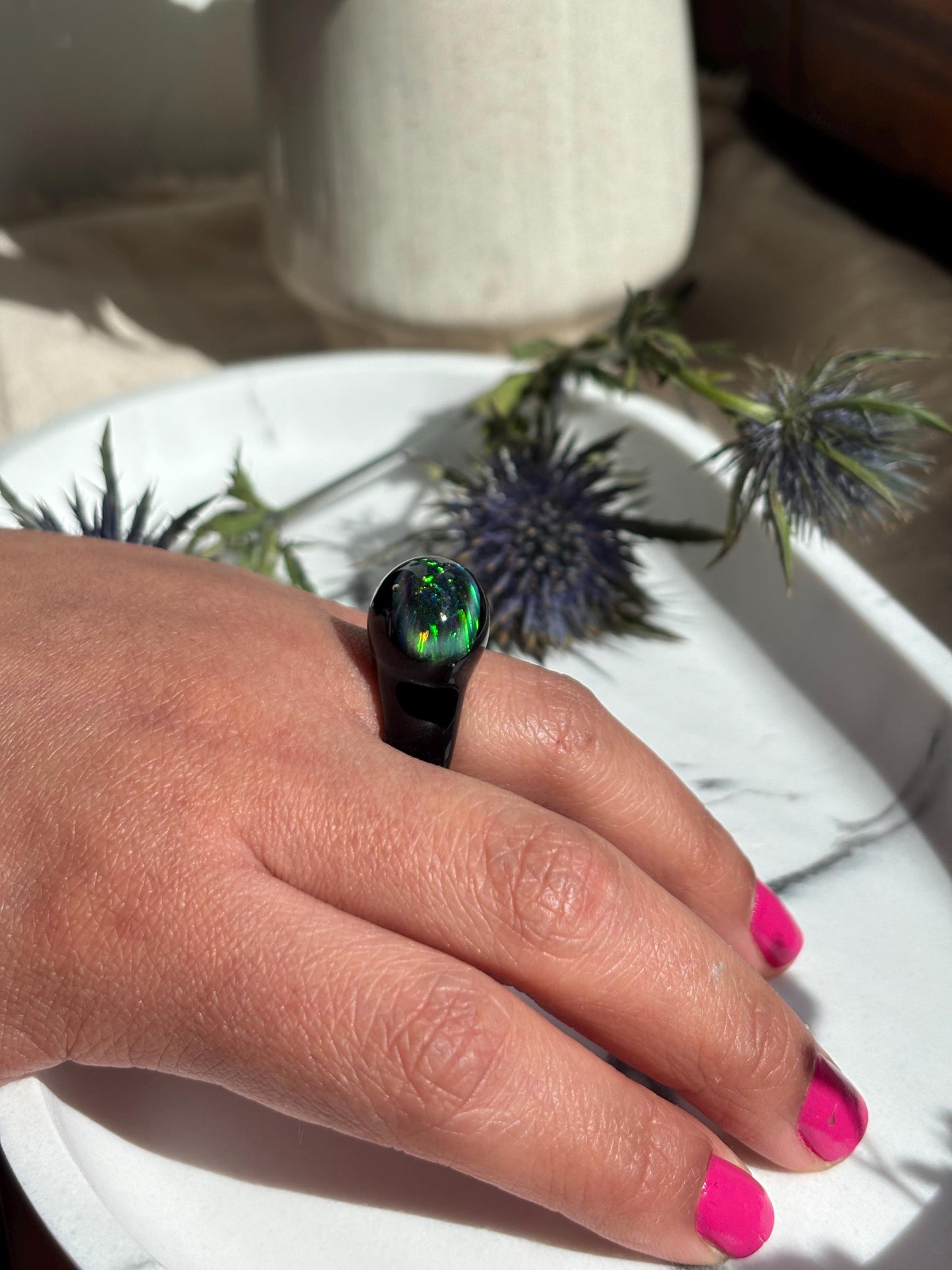 Noir Opal · Glasring