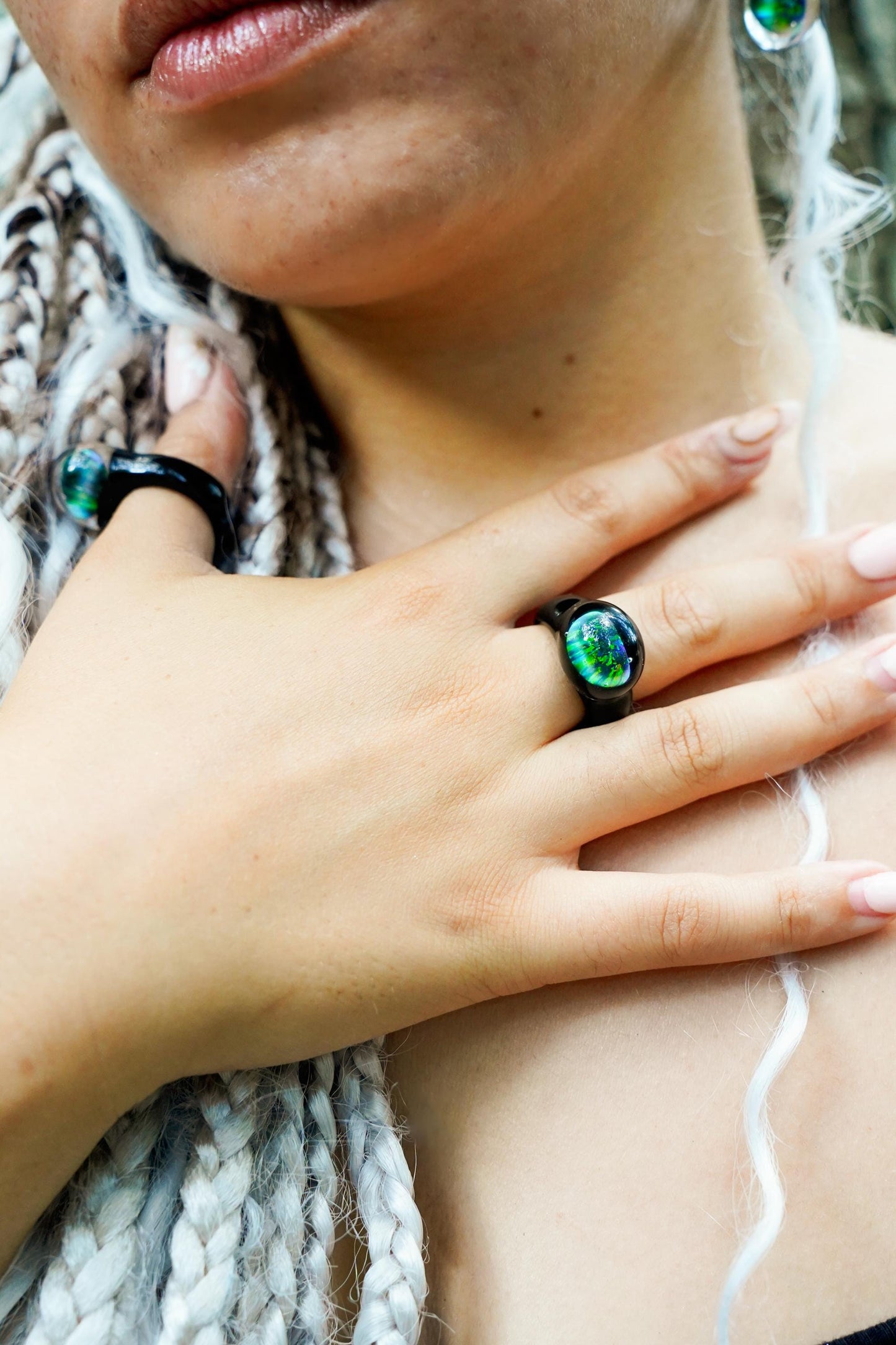 Noir Opal · Glasring