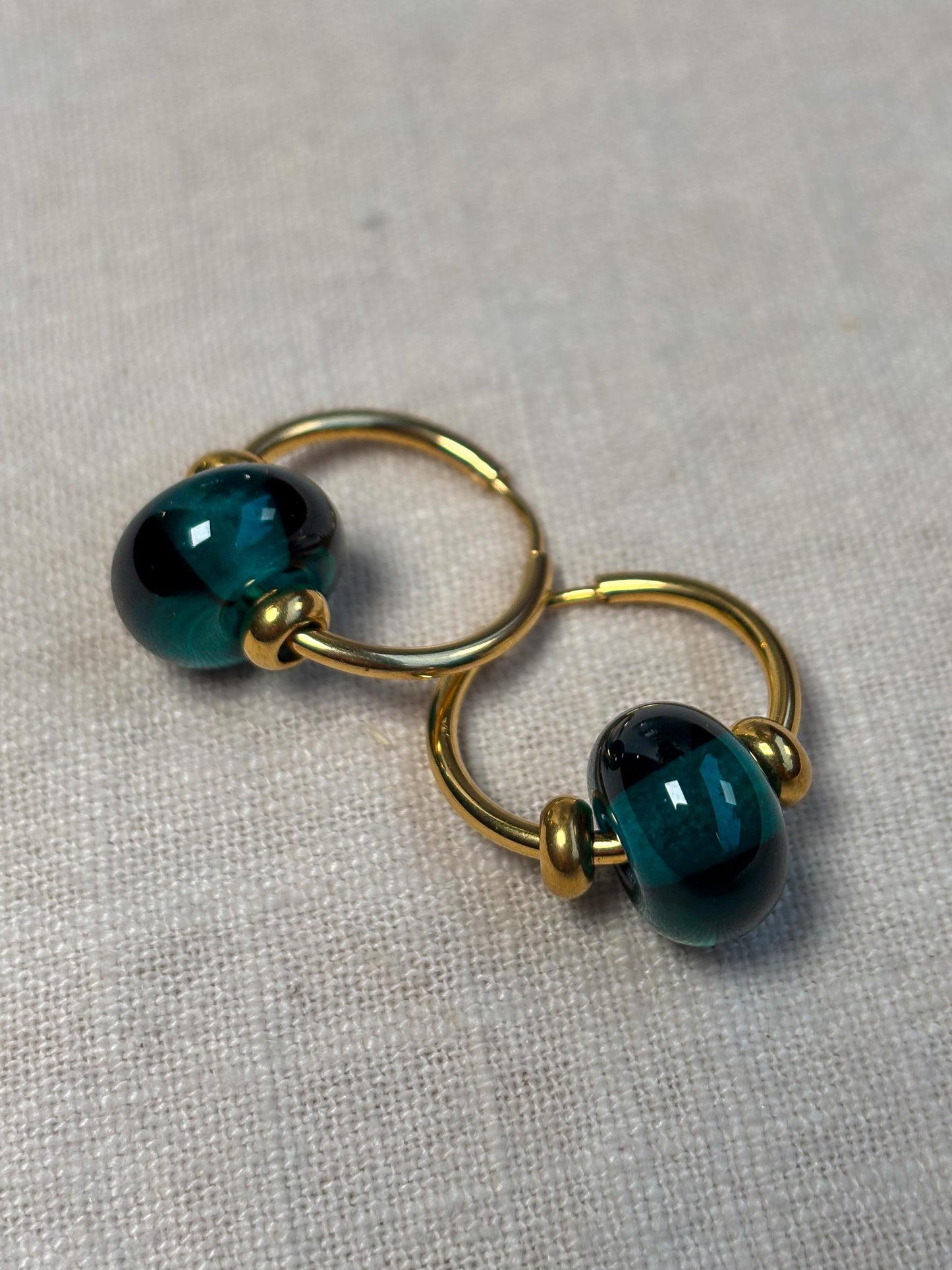 Creolen Murano Smeraldo · Ohrringe