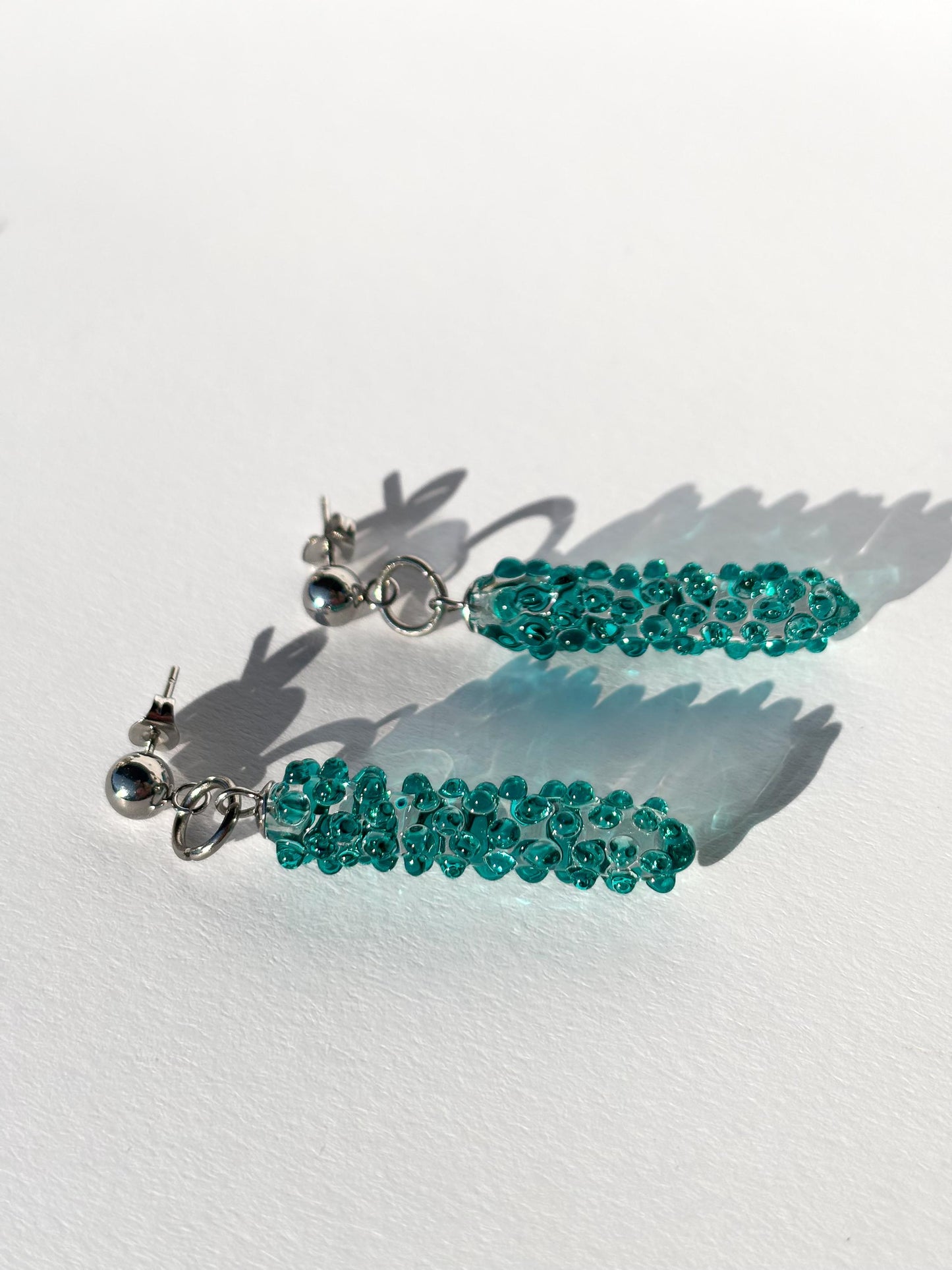 Säulen grünen Glow · Ohrringe