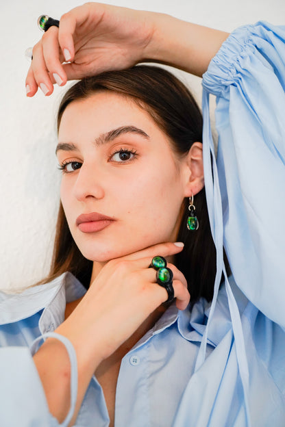 Noir Opal · Glasring