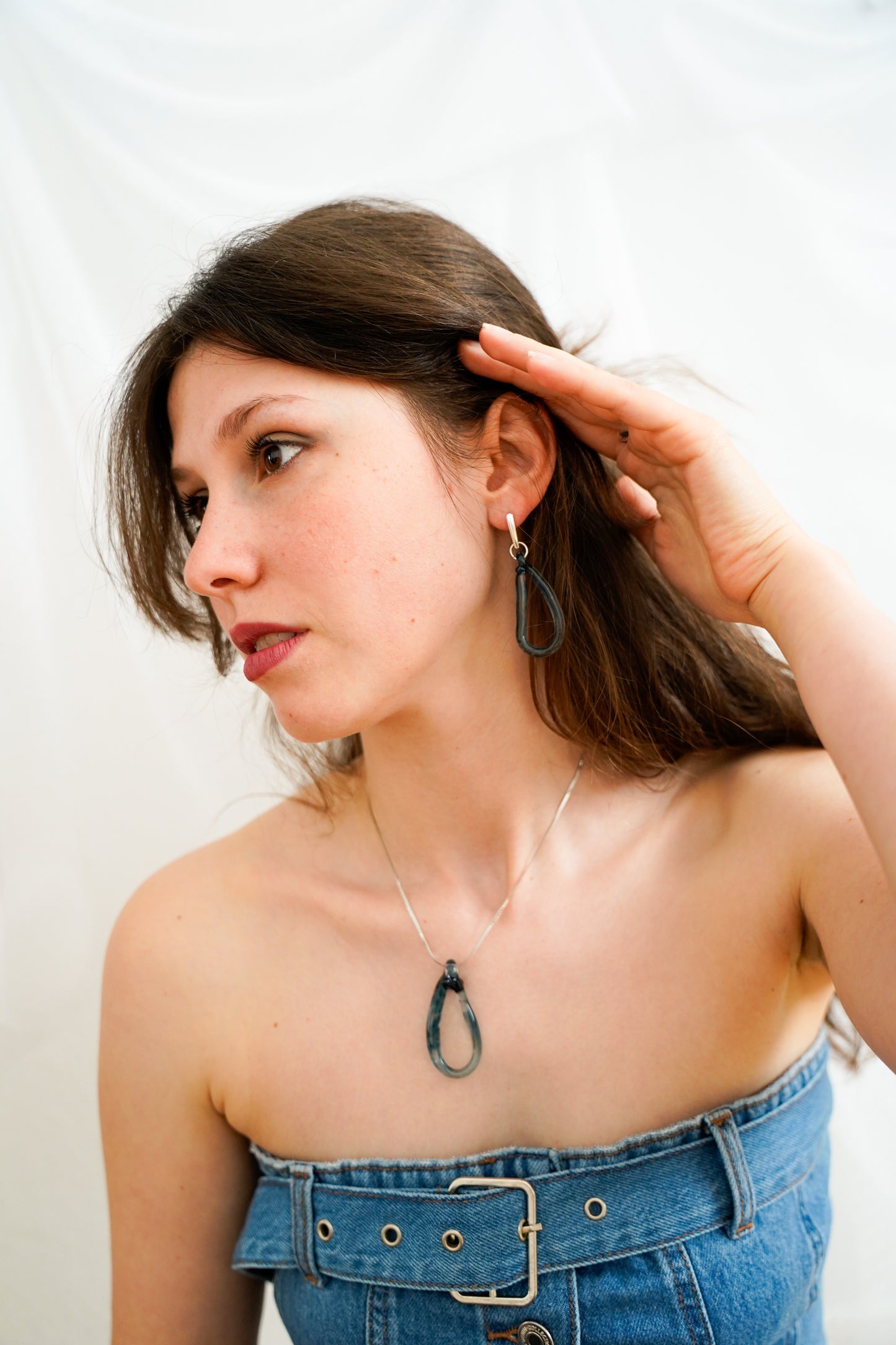 Pirum Caeruleum · Glass Ohrringe