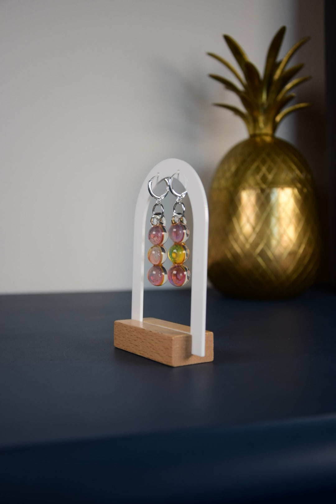 Rosa Universe Trio · Ohrringe