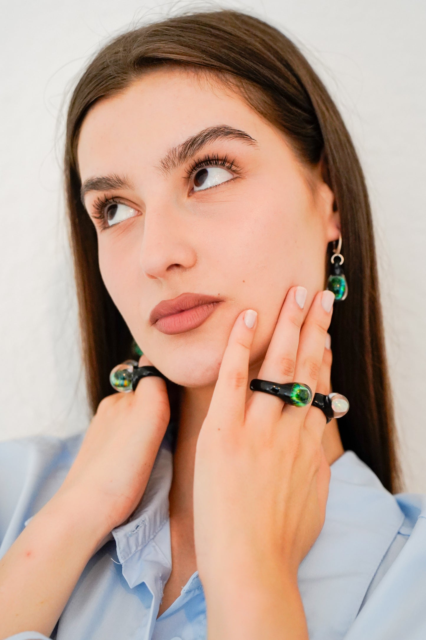 Noir Opal · Glasring