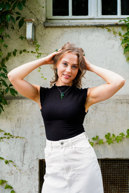 Grünes Blatt · Ohrringe