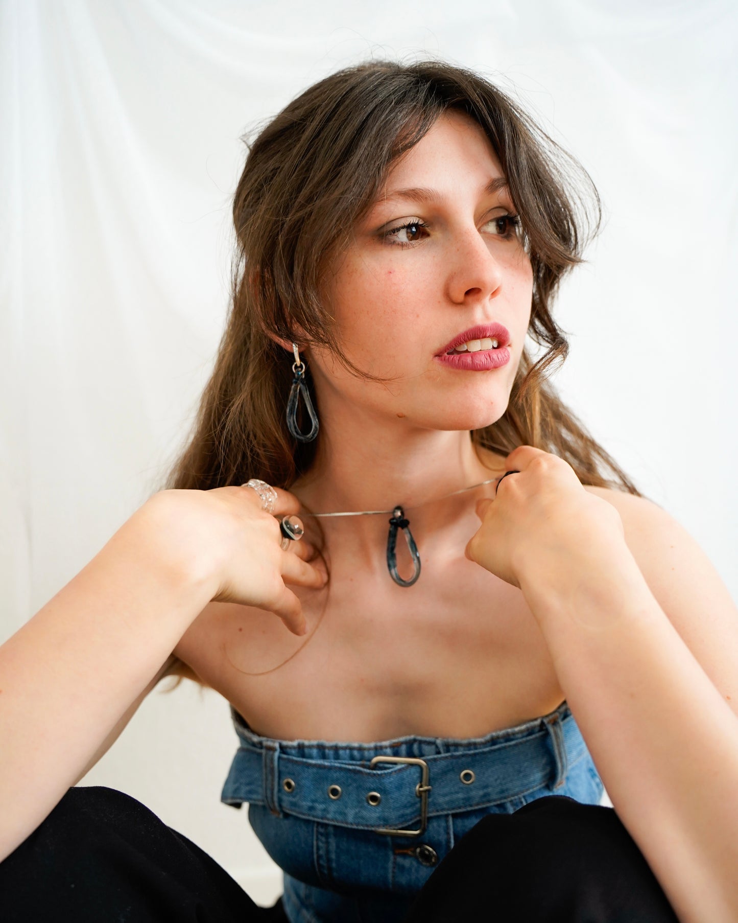 Pirum Caeruleum · Glass Ohrringe