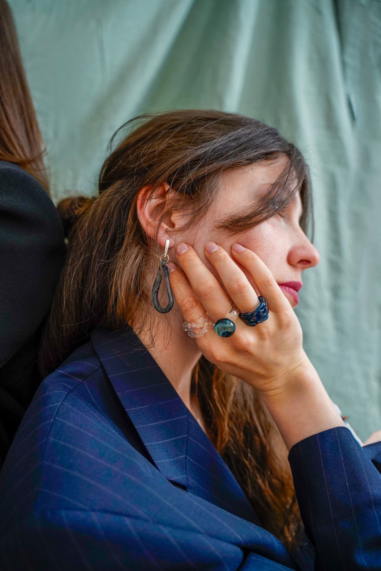 Pirum Caeruleum · Glass Ohrringe