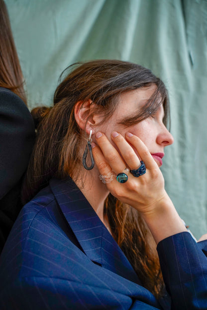 Pirum Caeruleum · Glass Ohrringe