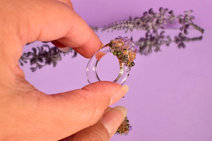 Purple Amber Green Dots · Glasring