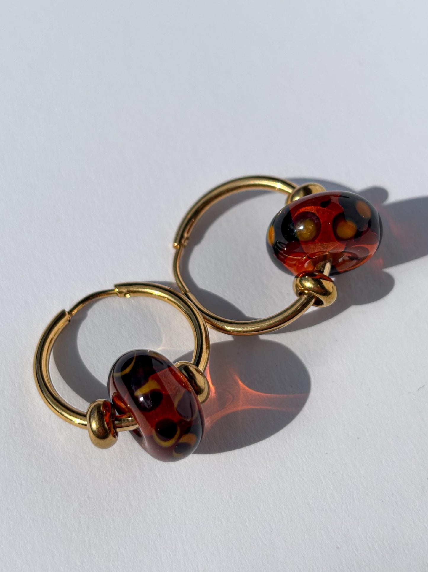 Creolen Schildpatt-Love · Ohrringe