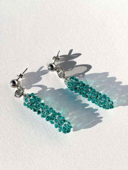 Säulen grünen Glow · Ohrringe