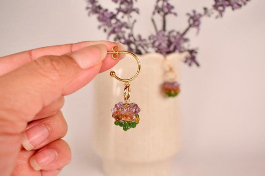 Purple Amber Green Dots Set