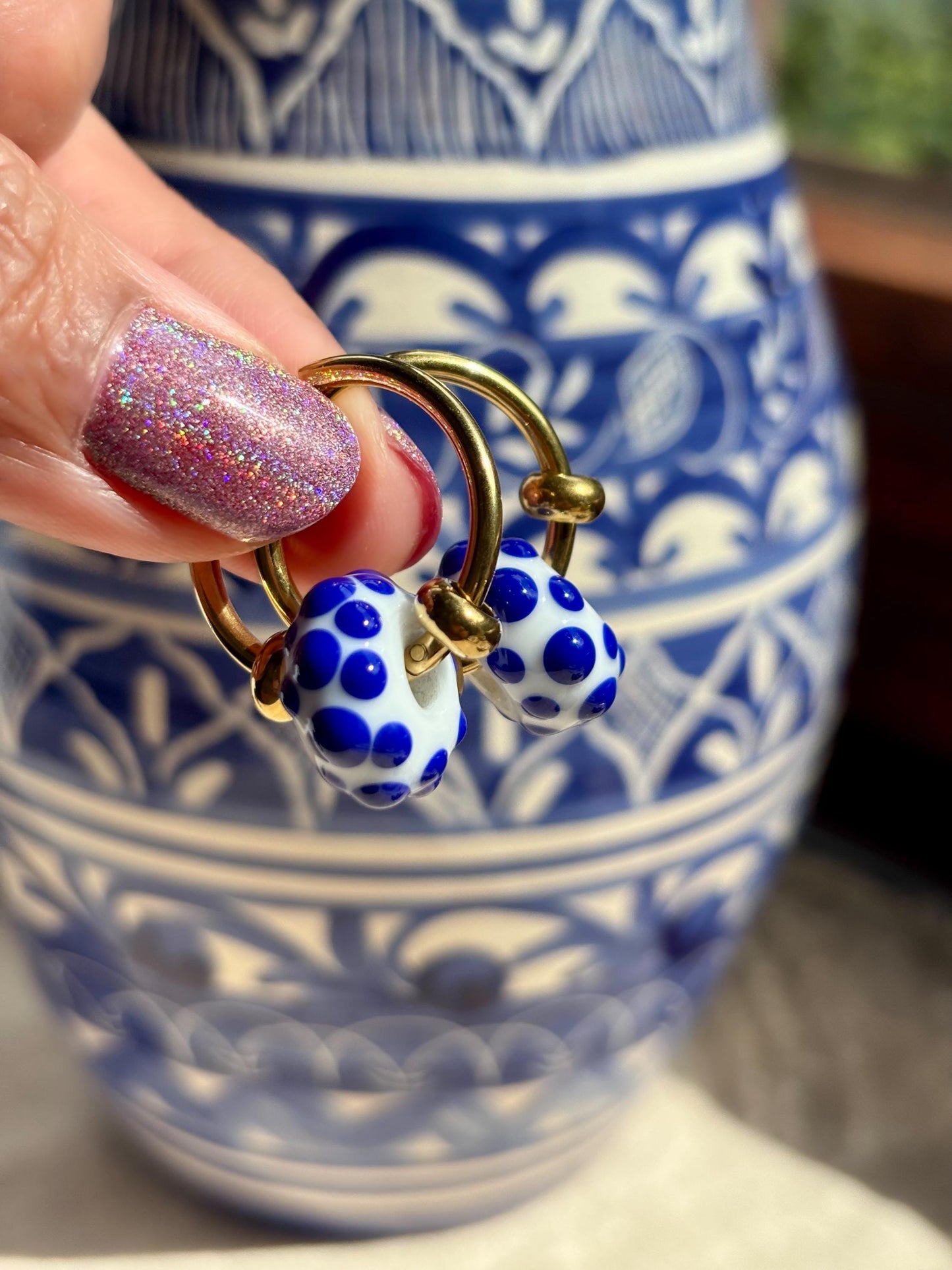 Creolen Lisboa Azul · Ohrringe