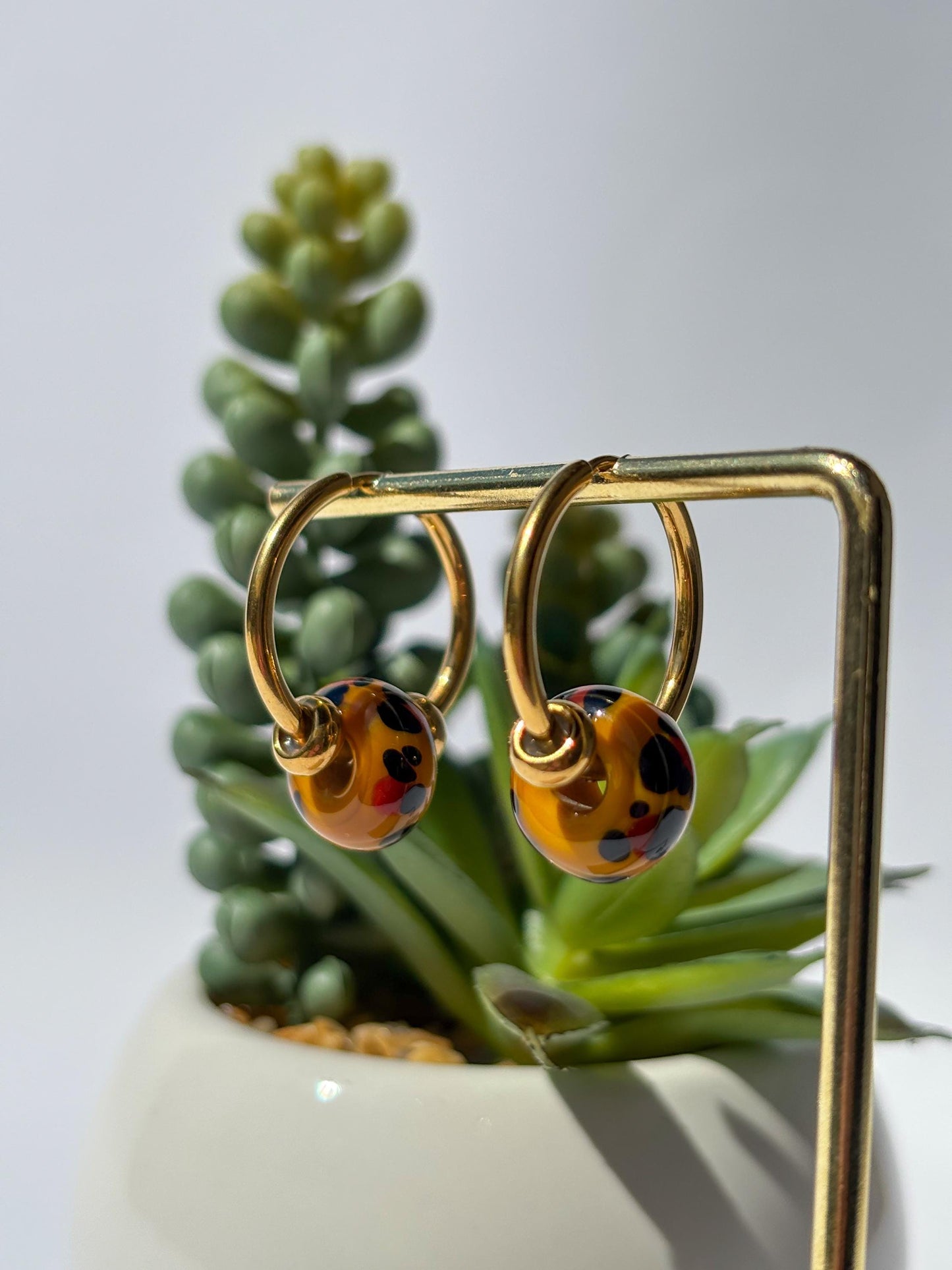 Creolen Leopard Style · Ohrringe